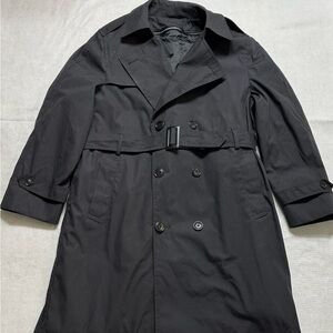 Nice mens black trench coat by Defense logistics Agency, Garrison collection